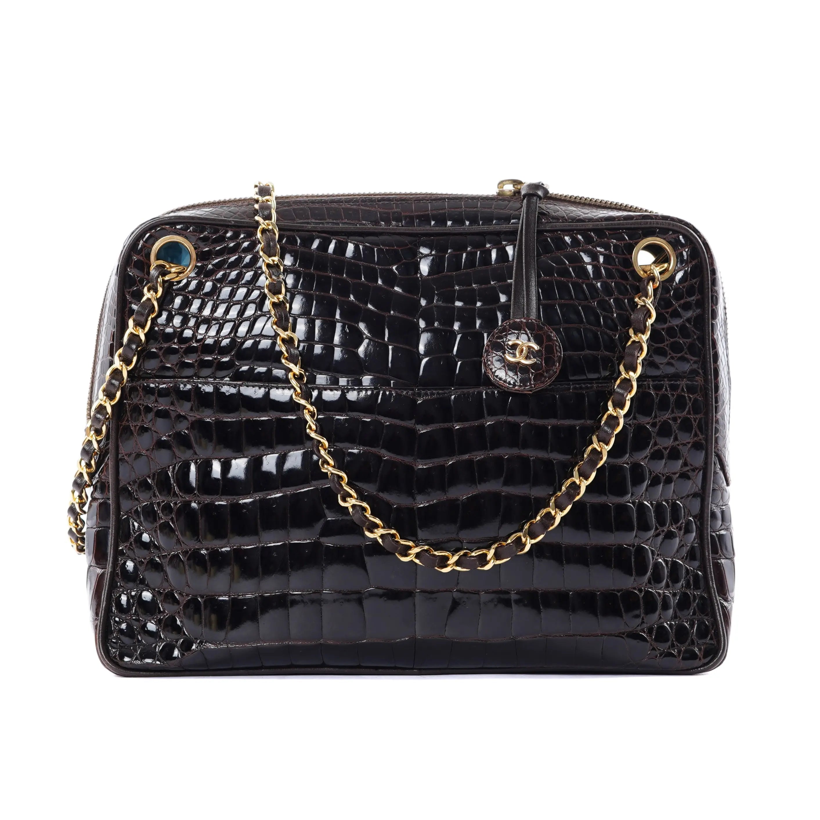 Camera Brown Alligator Chanel