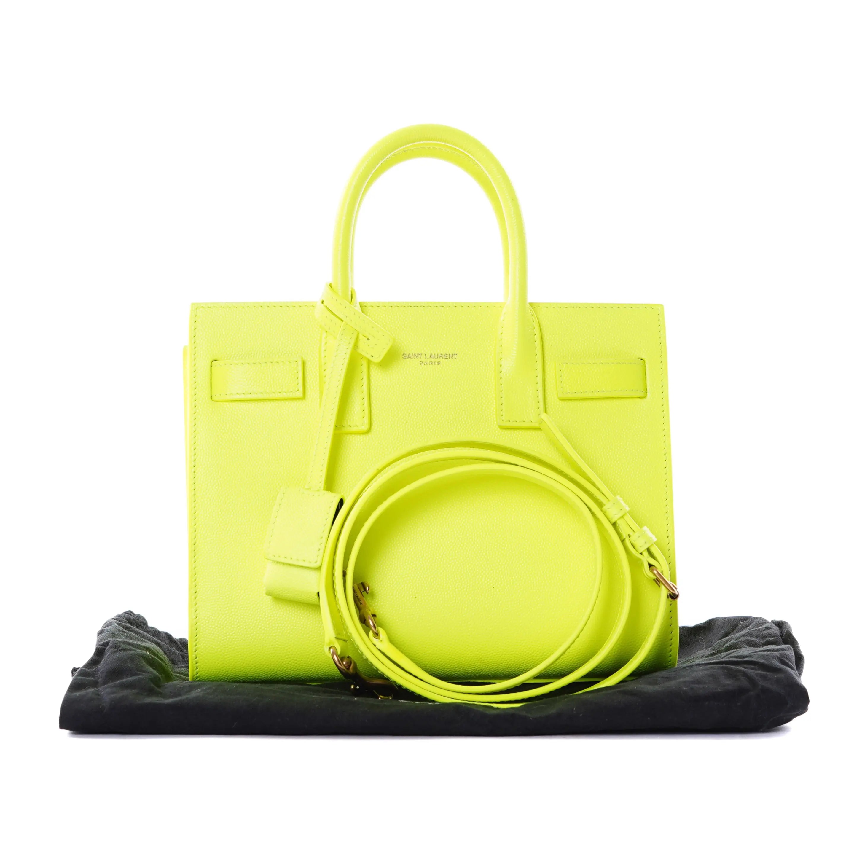 Sac du jour Yellow Fluo Saint Laurent