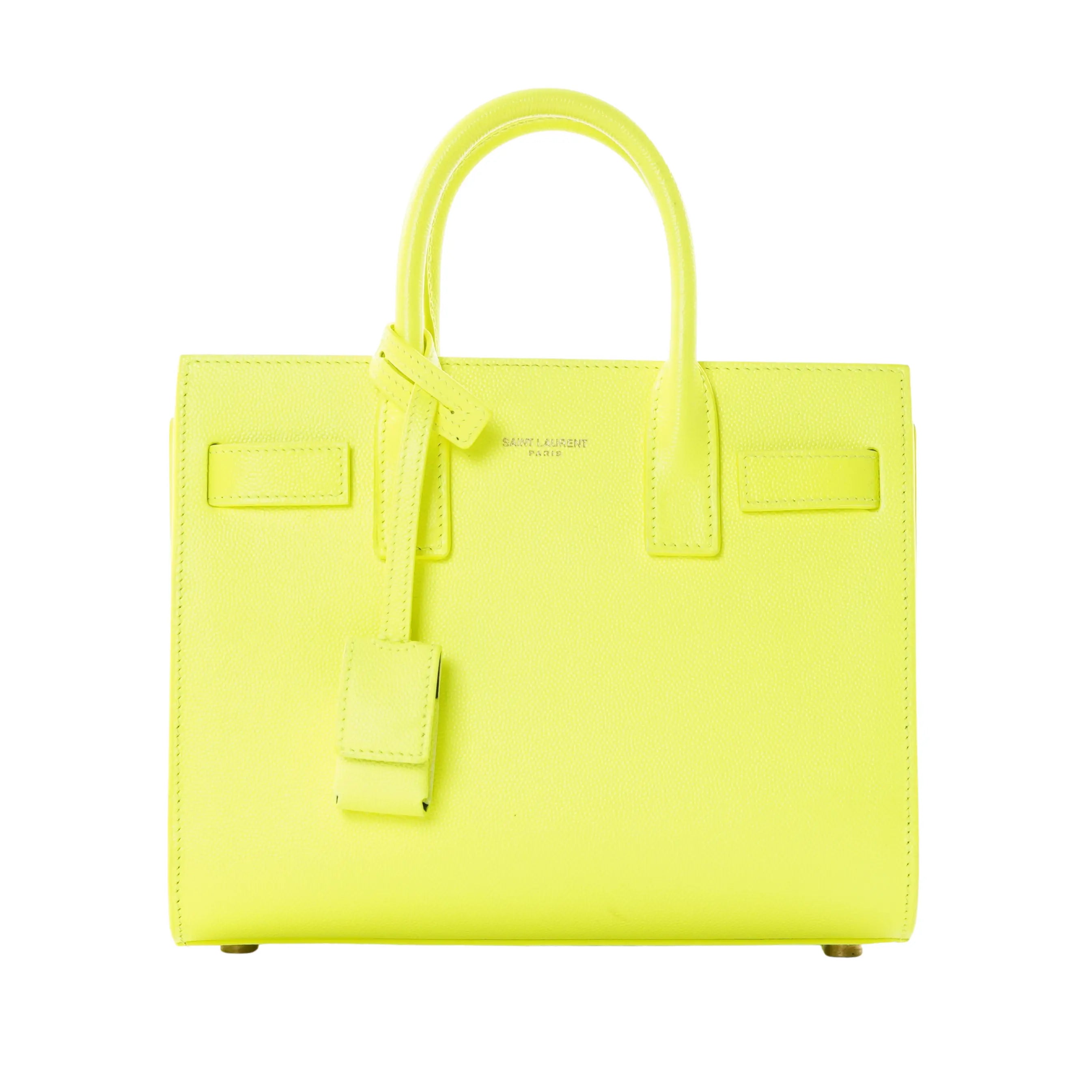 Sac du jour Yellow Fluo Saint Laurent