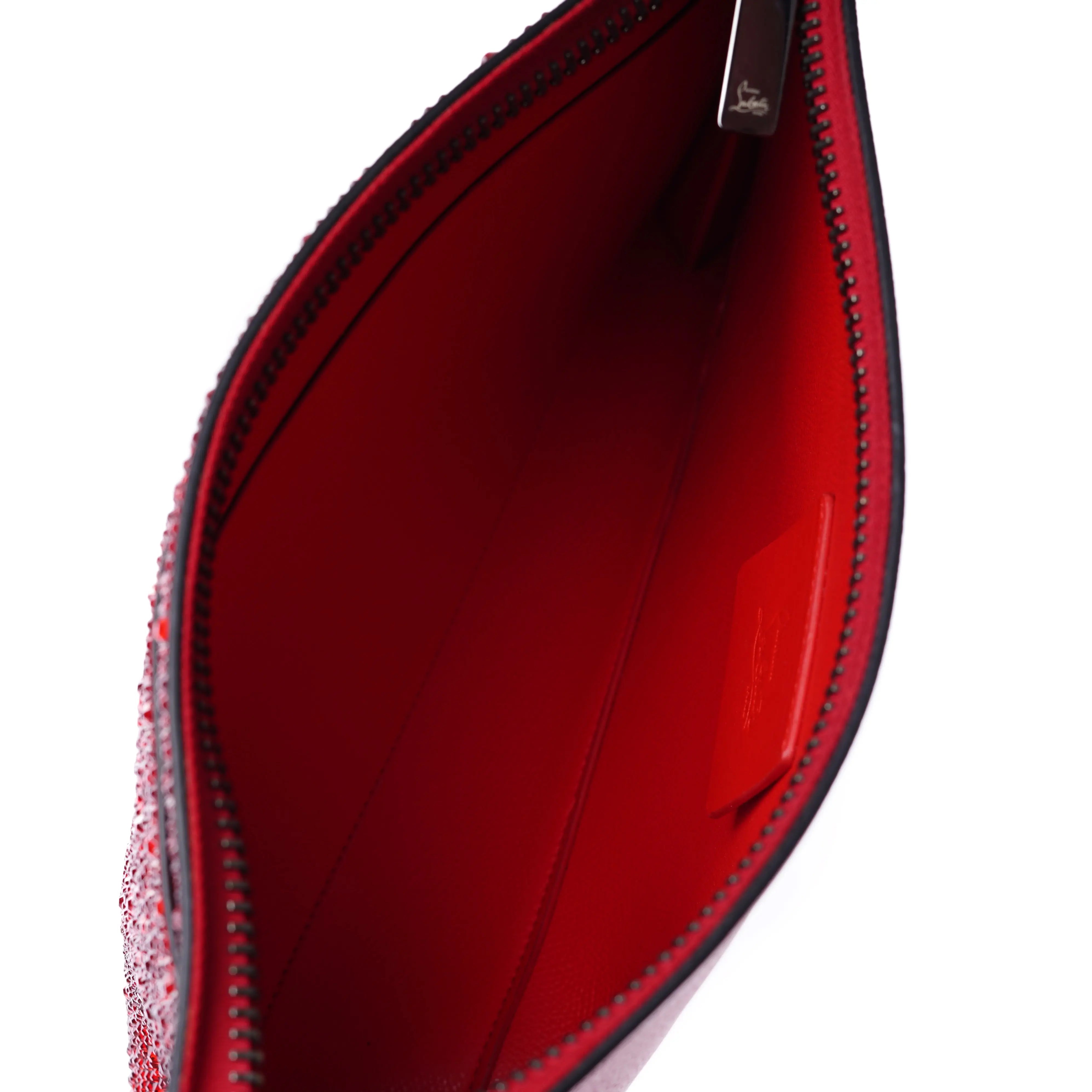 Skypouch Red Strass Christian Louboutin