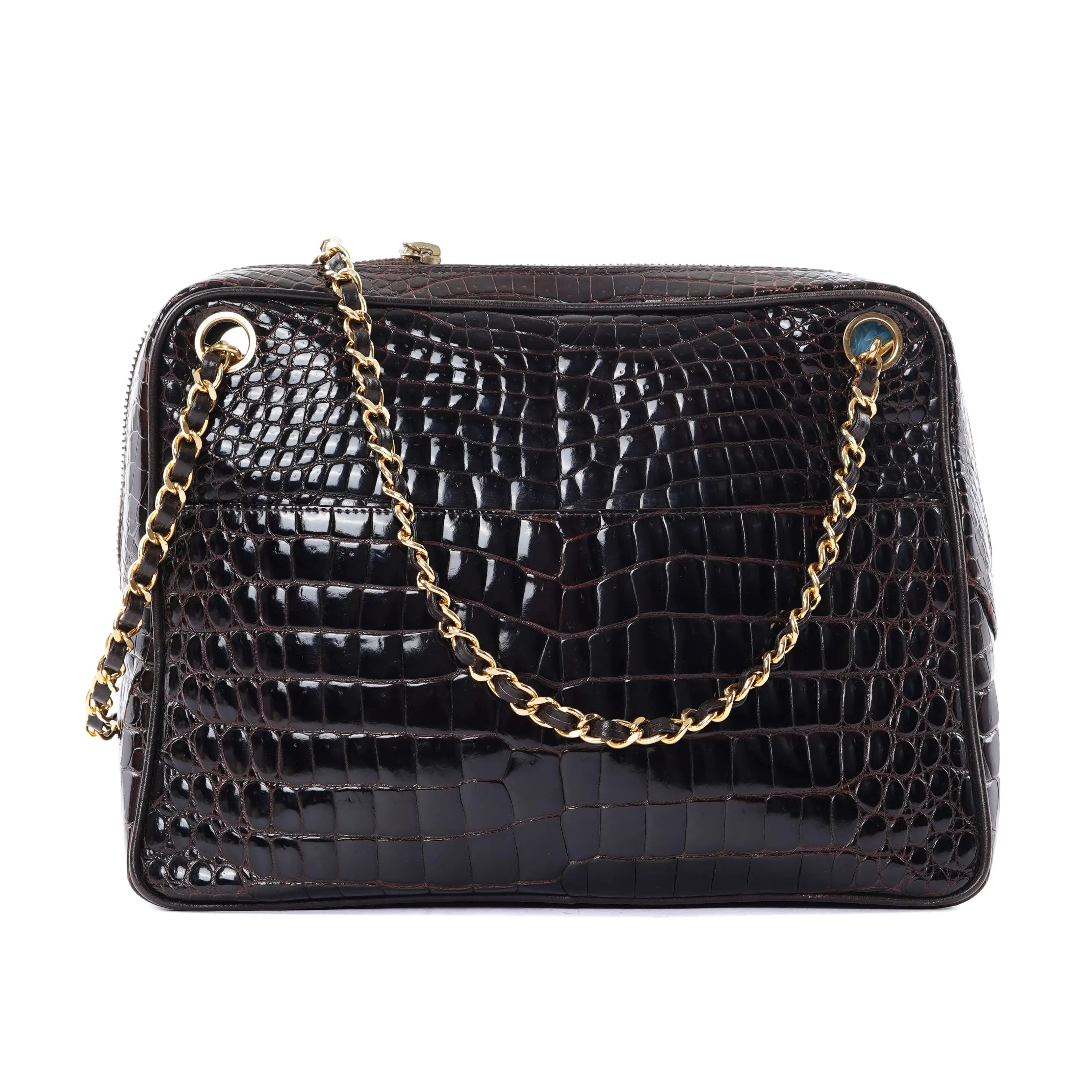 Camera Brown Alligator Chanel