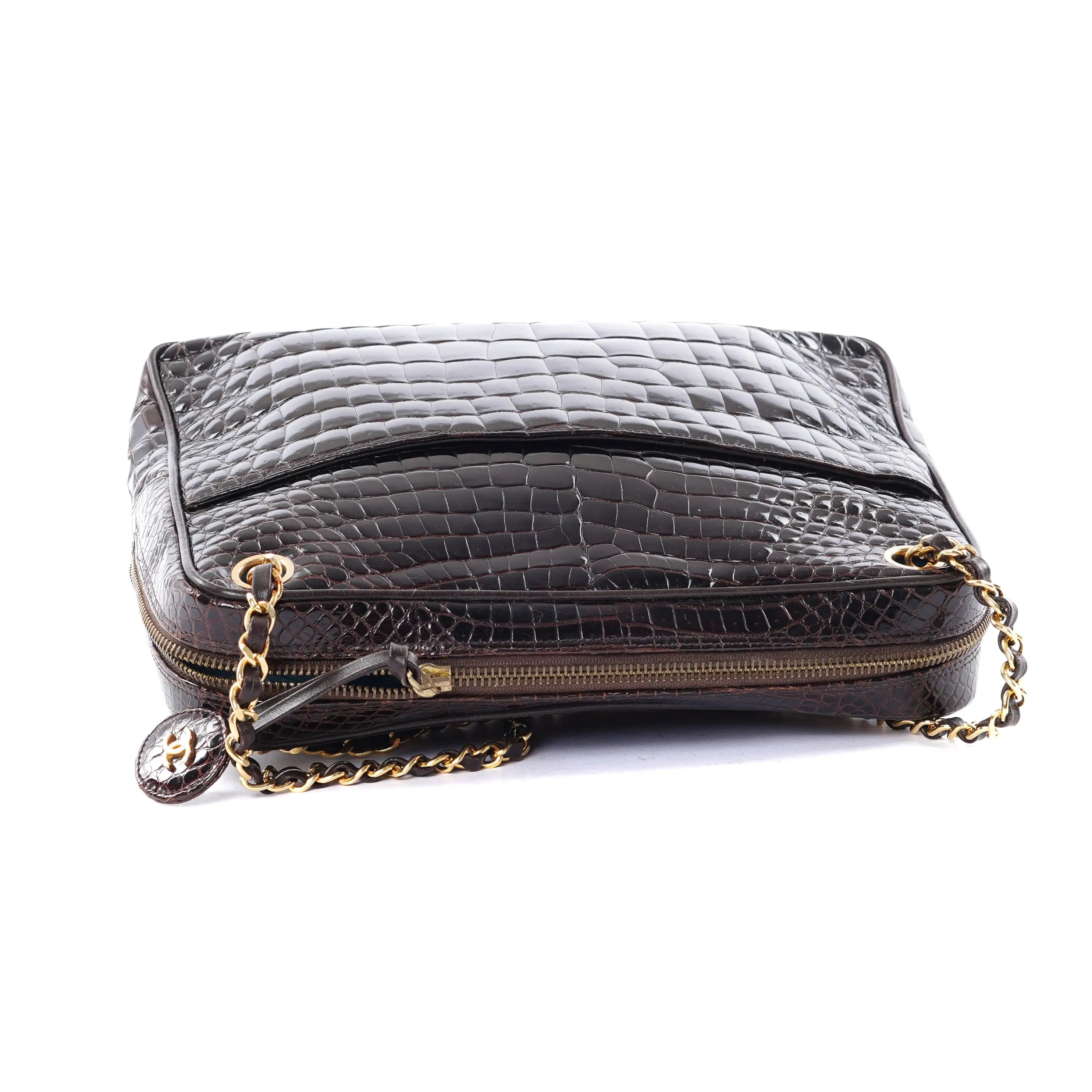Camera Brown Alligator Chanel