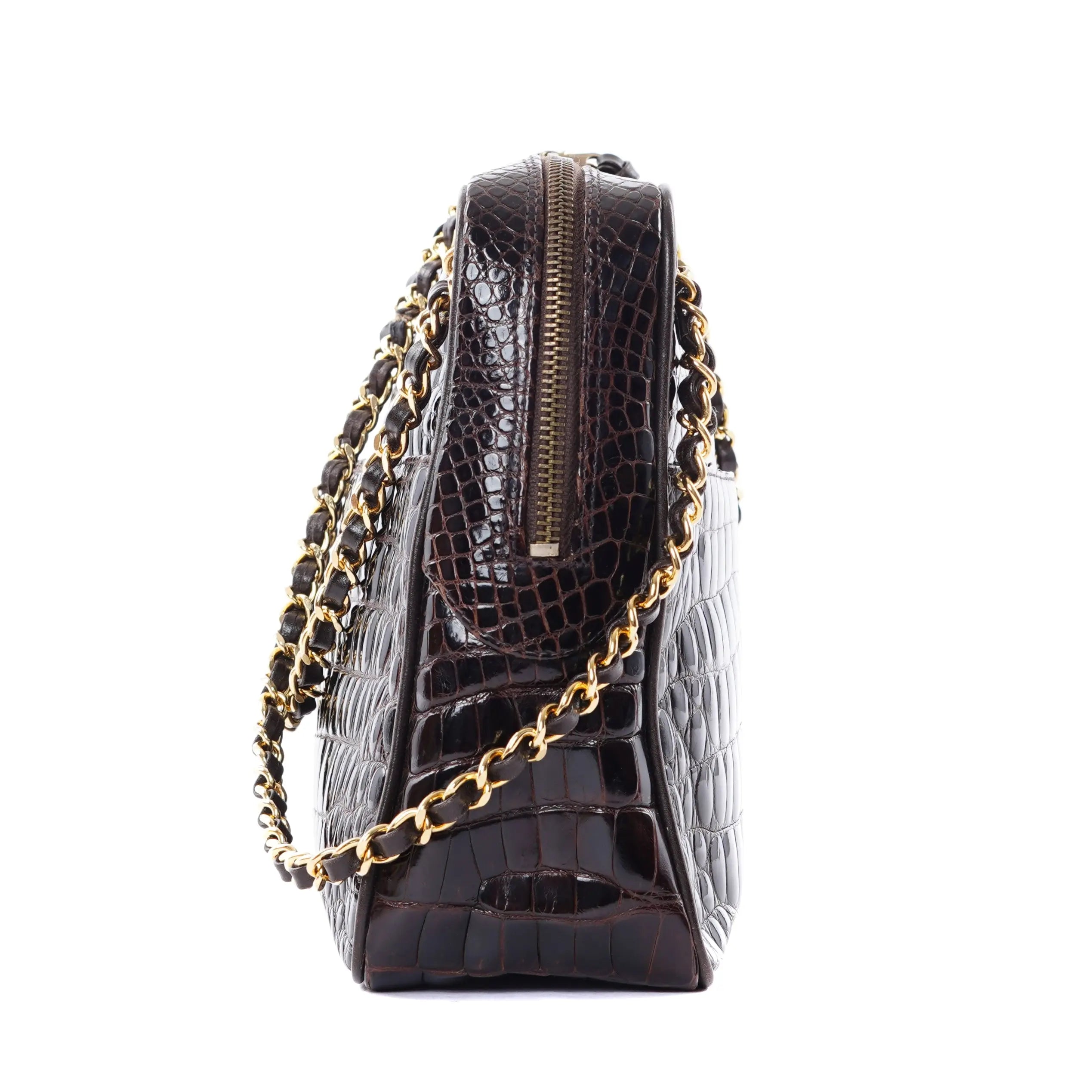 Camera Brown Alligator Chanel