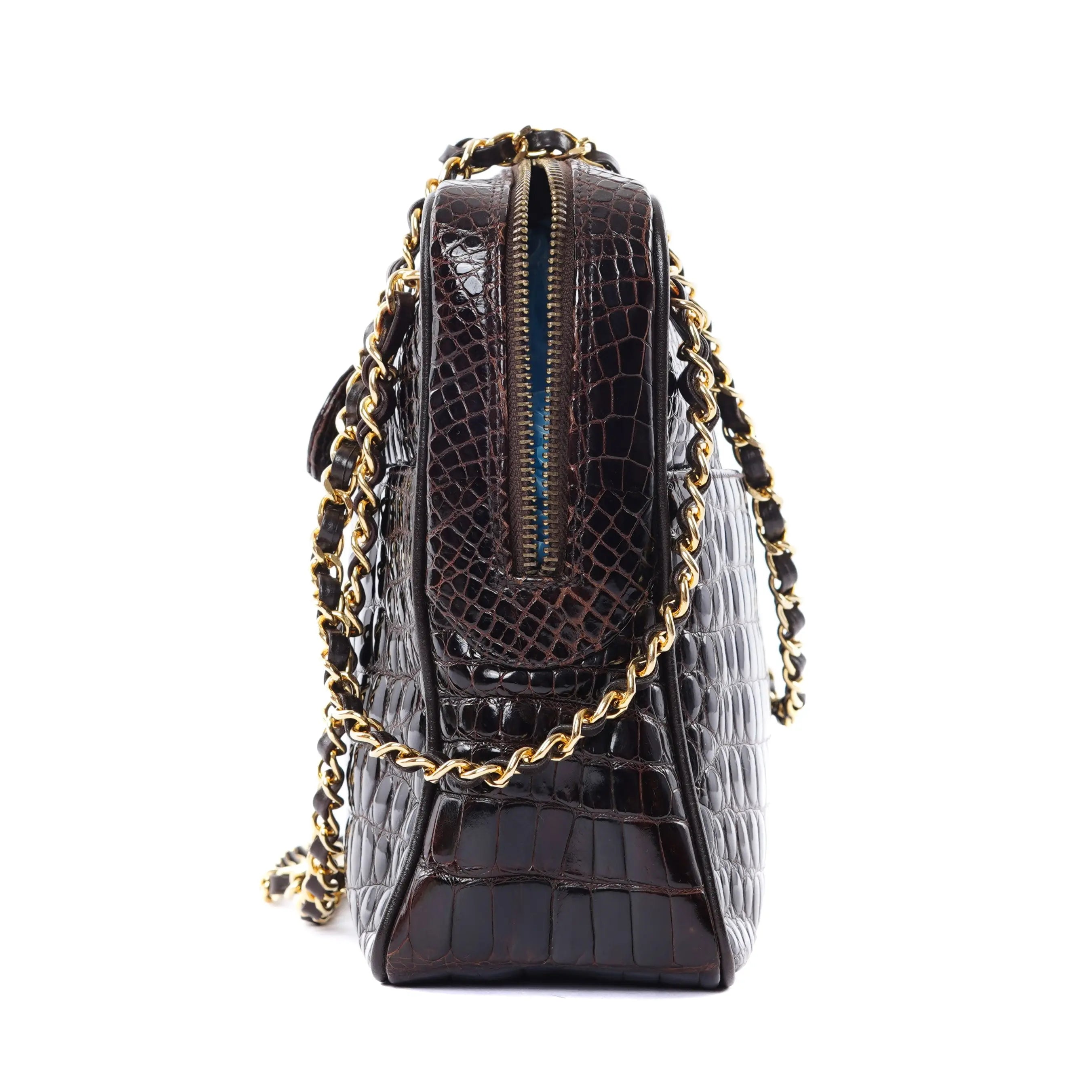 Camera Brown Alligator Chanel