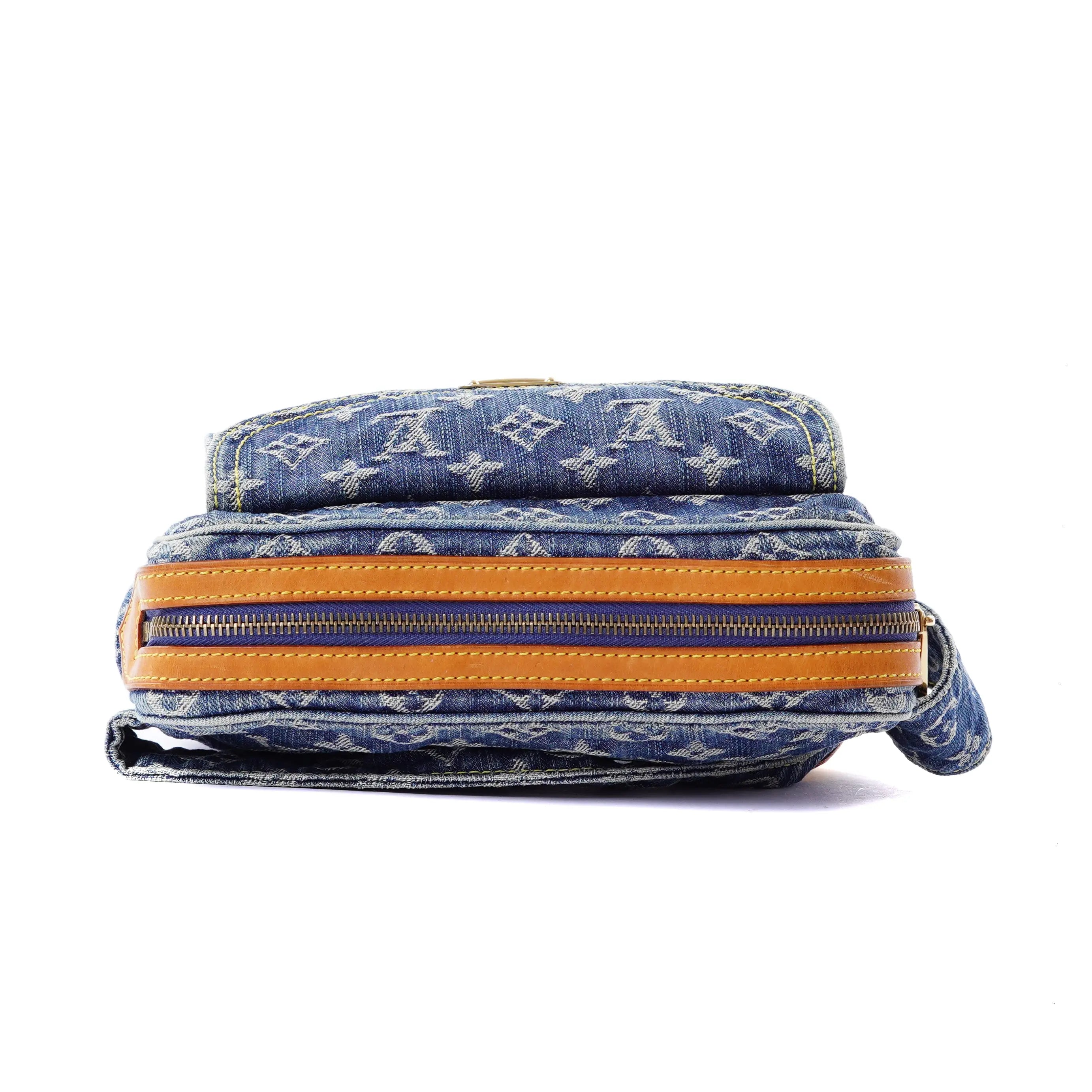 Denim Bum Bag Blue Louis Vuitton