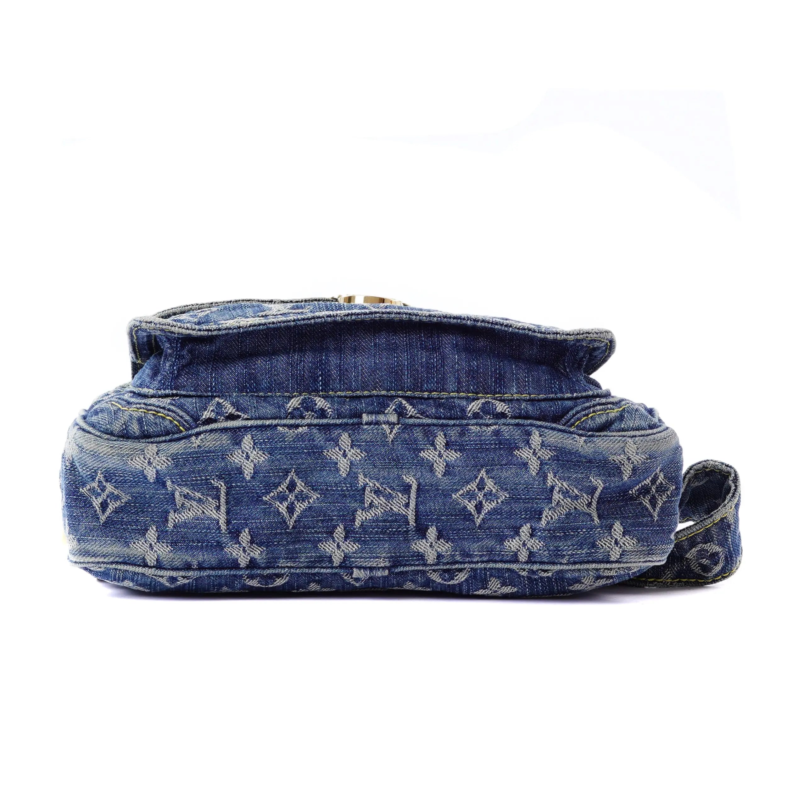 Denim Bum Bag Blue Louis Vuitton