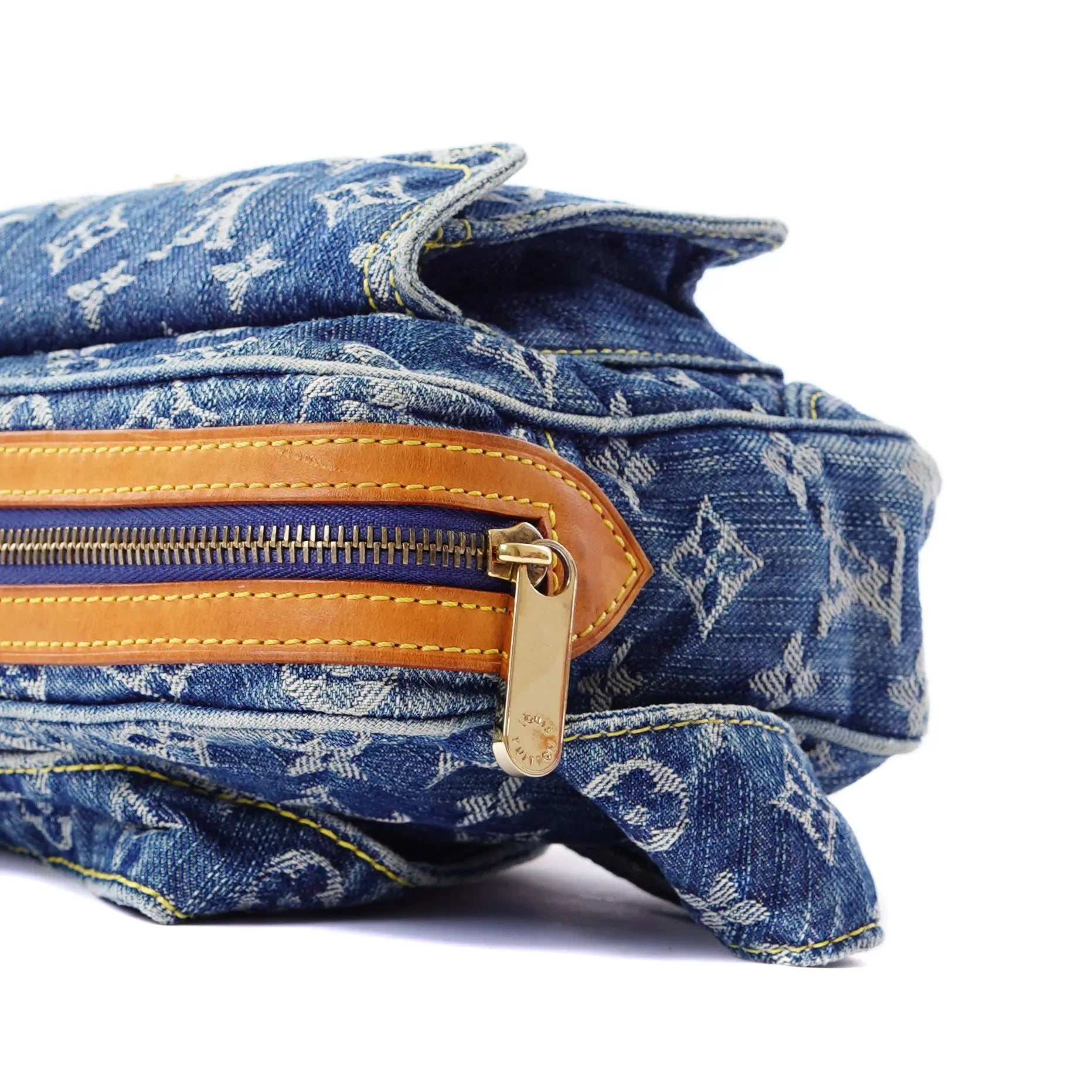 Denim Bum Bag Blue Louis Vuitton