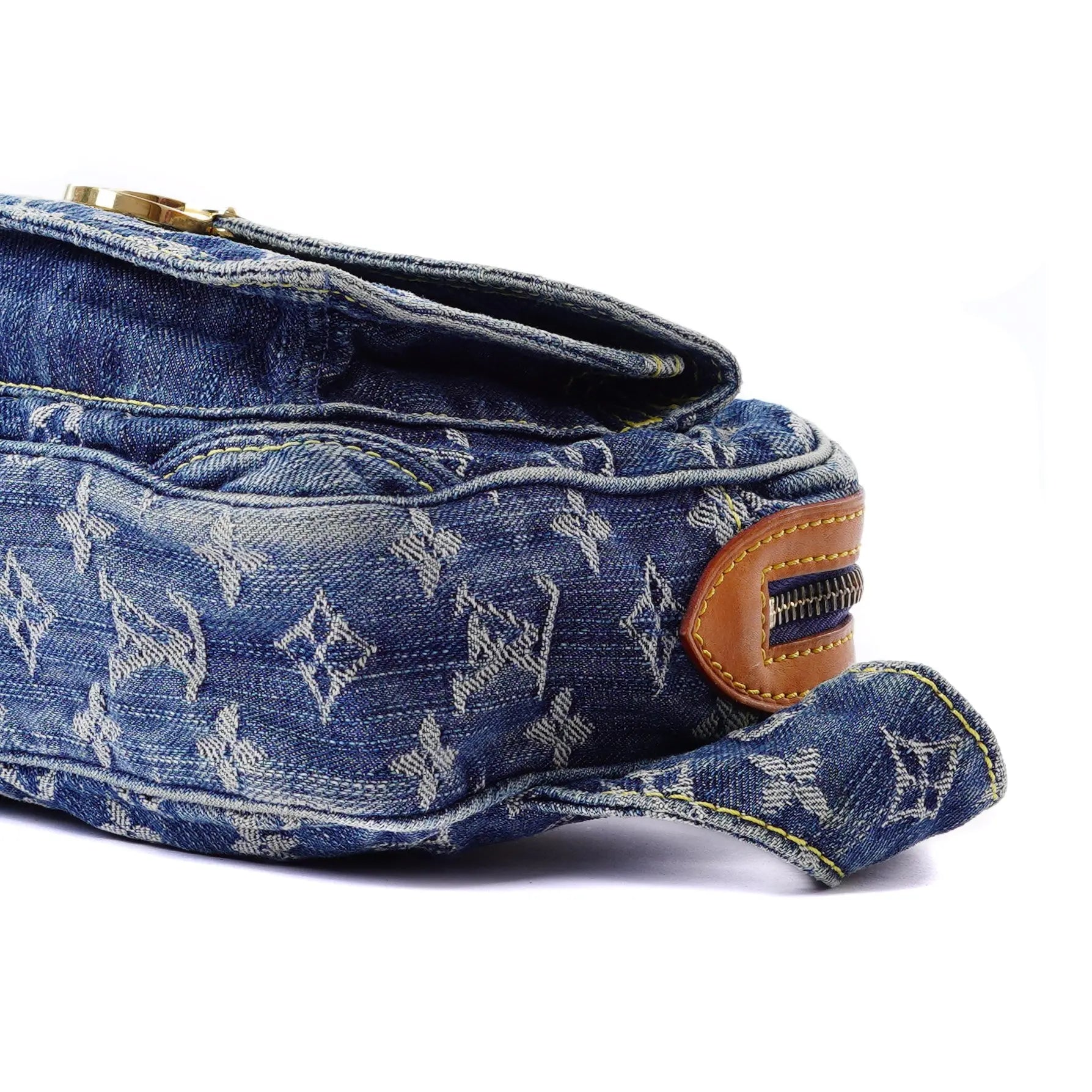 Denim Bum Bag Blue Louis Vuitton