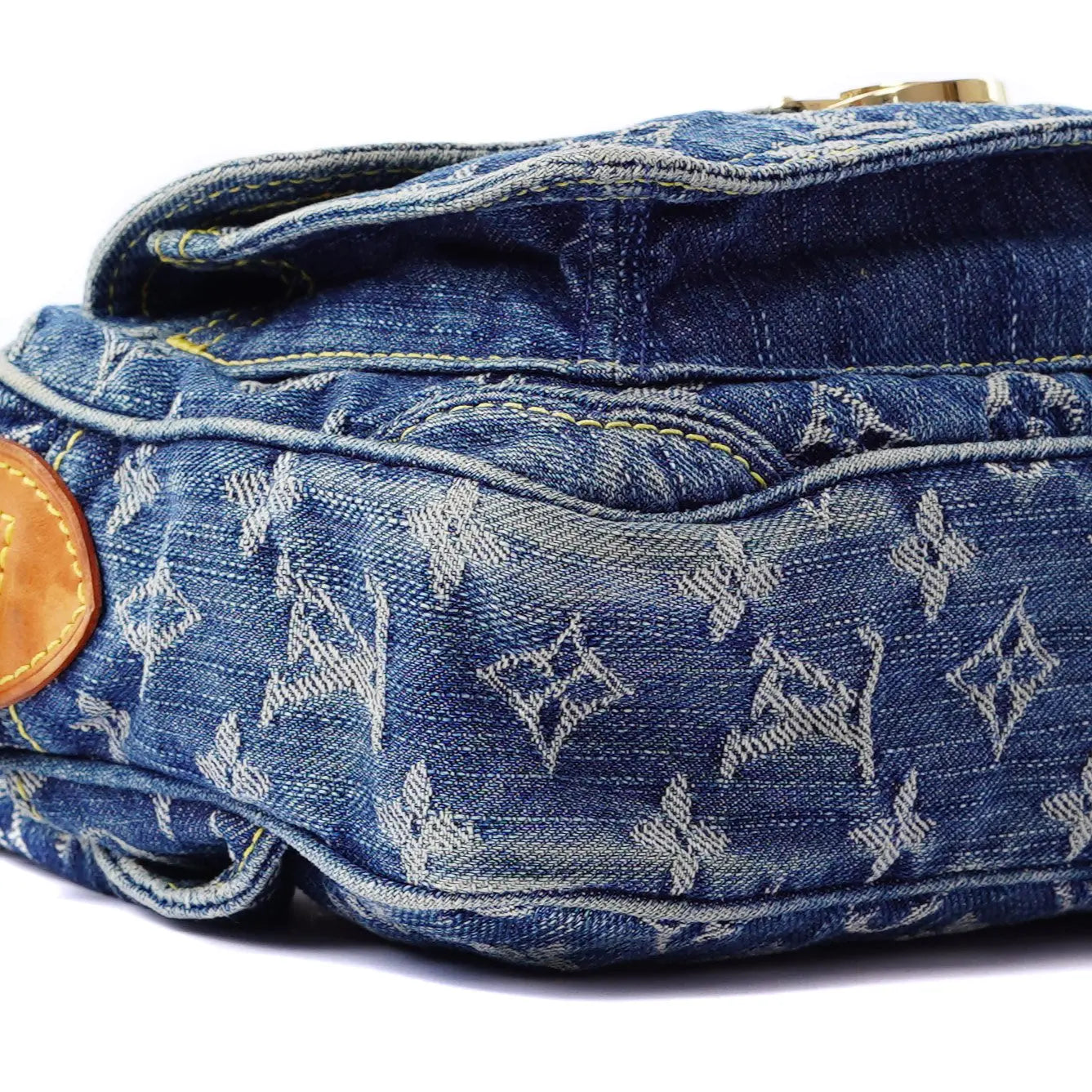 Denim Bum Bag Blue Louis Vuitton