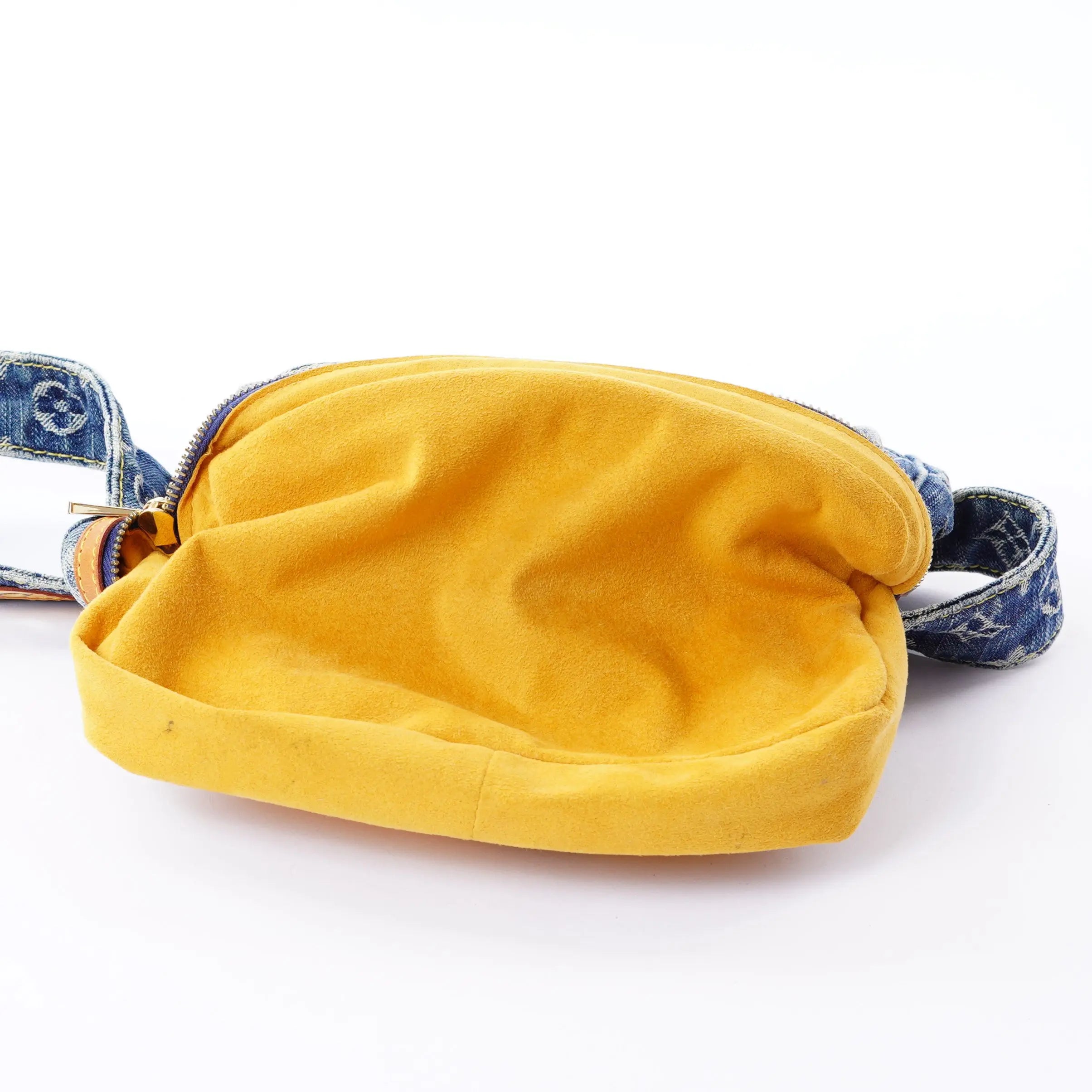 Denim Bum Bag Blue Louis Vuitton