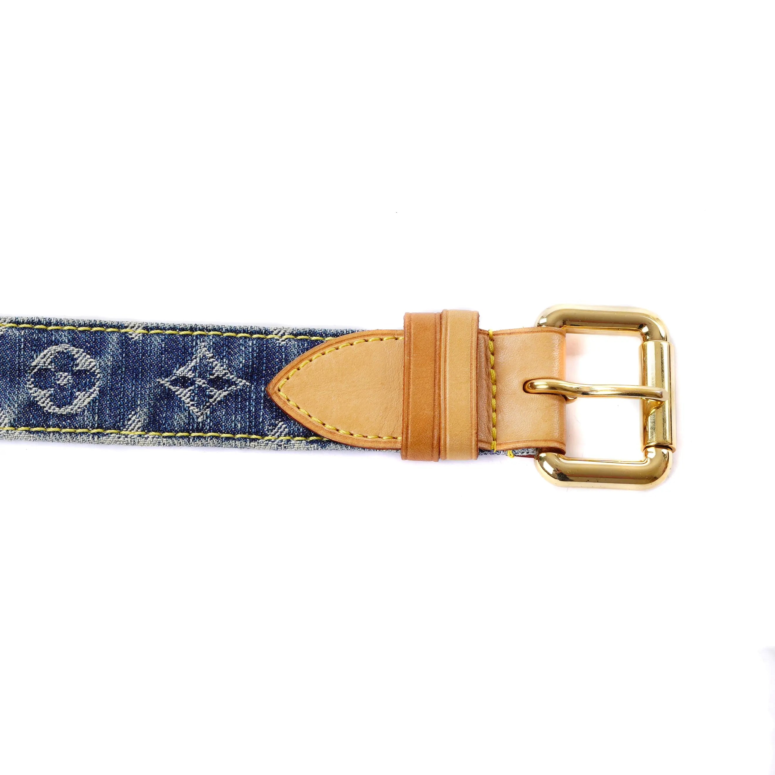 Denim Bum Bag Blue Louis Vuitton