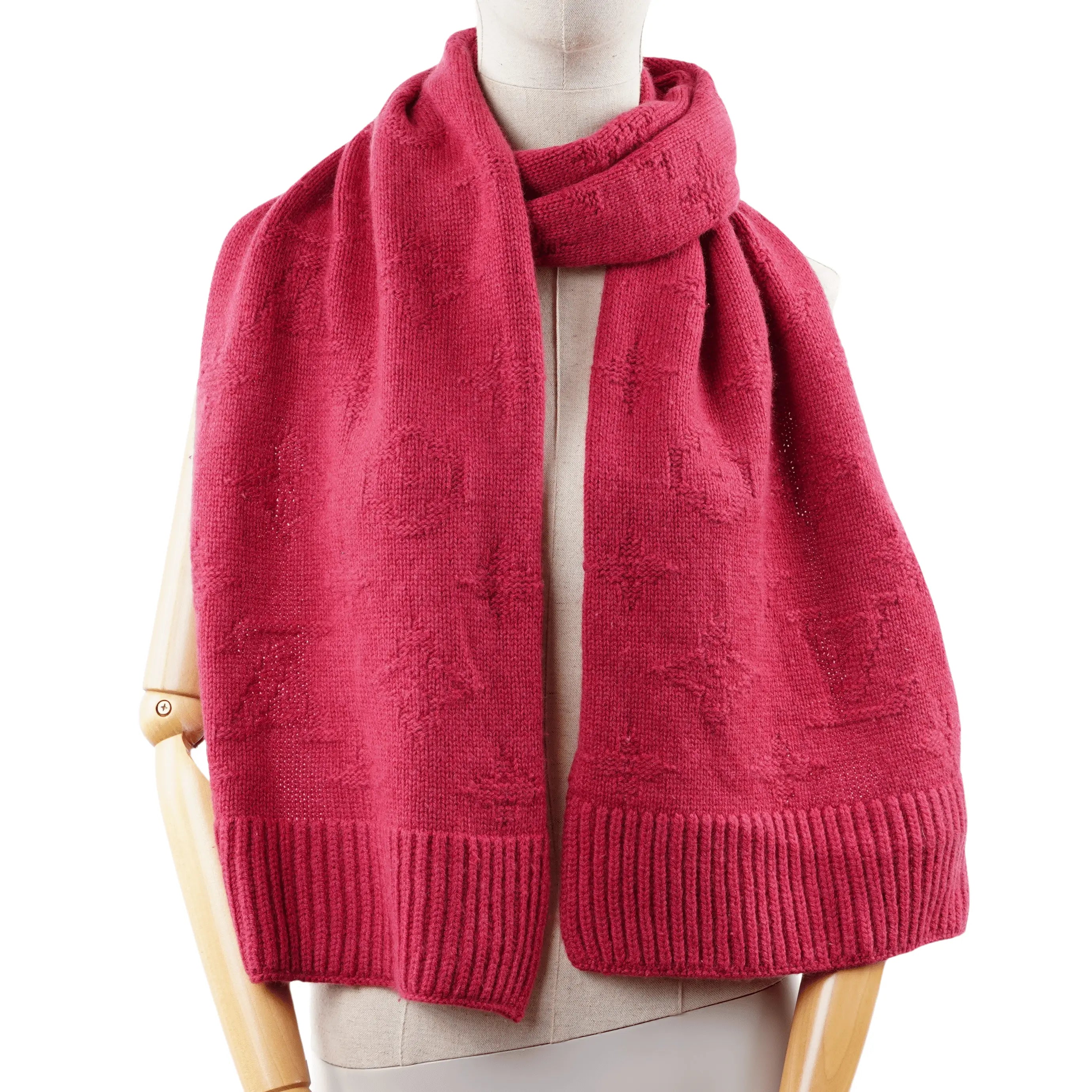 Monogram Pink Scarf Louis Vuitton