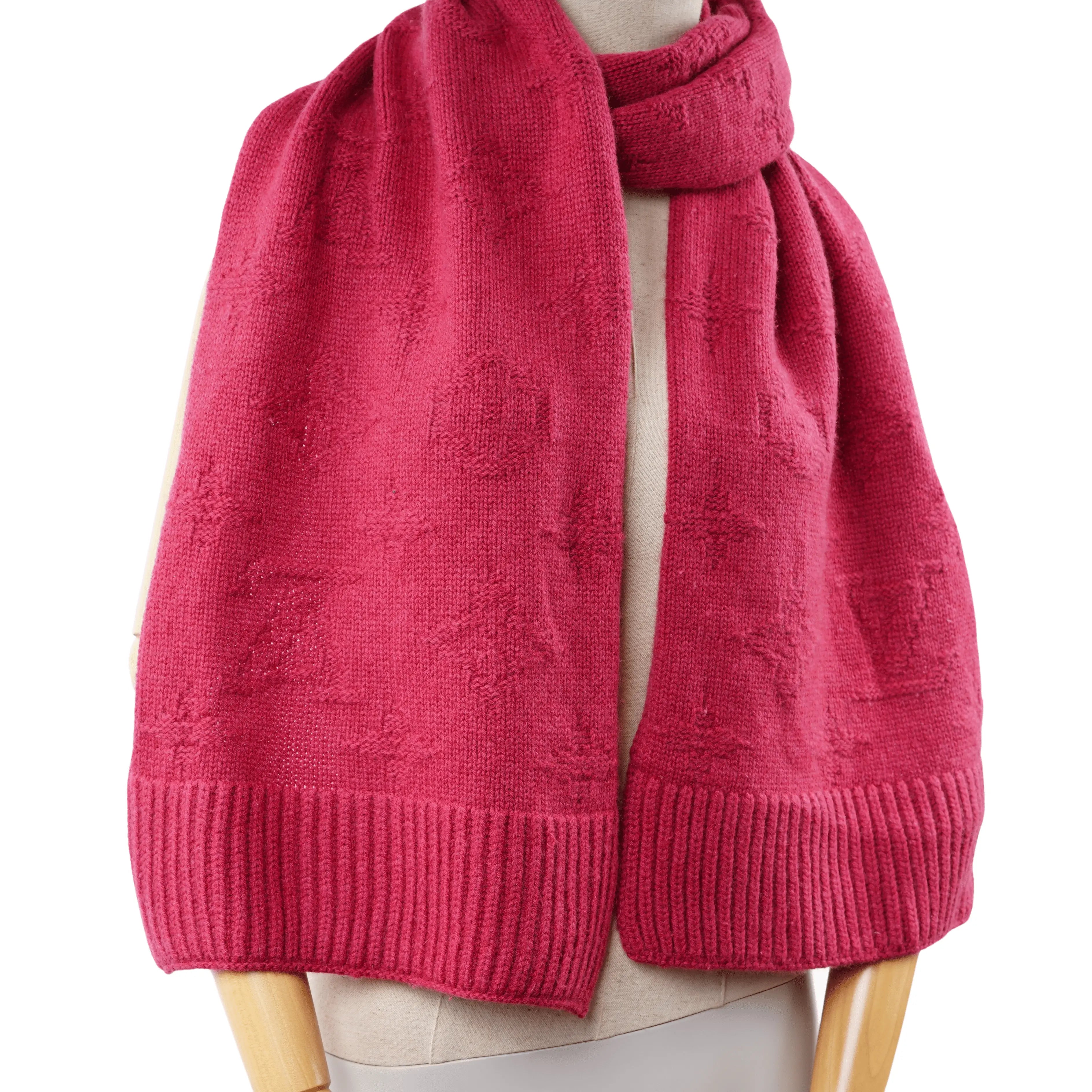 Monogram Pink Scarf Louis Vuitton