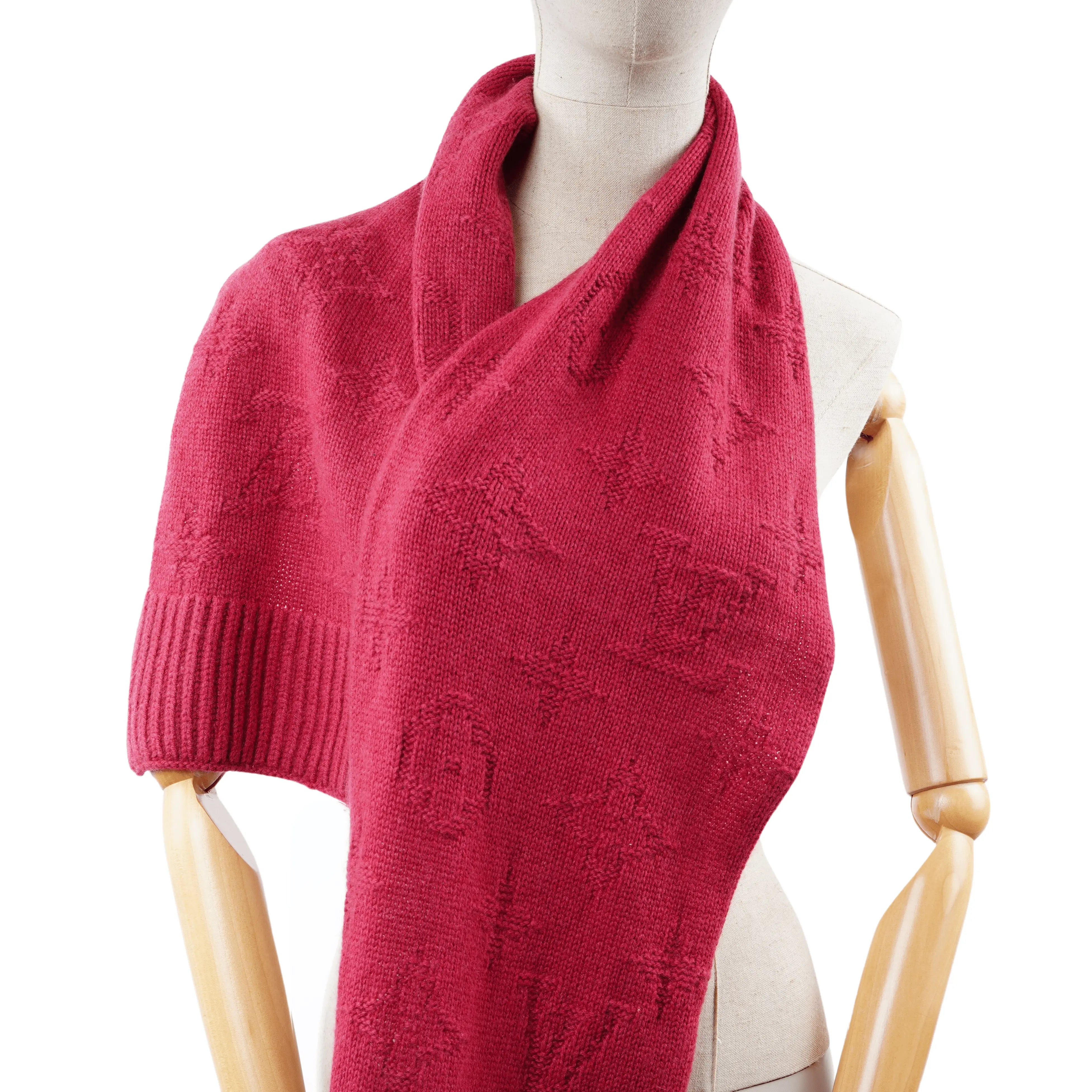 Monogram Pink Scarf Louis Vuitton
