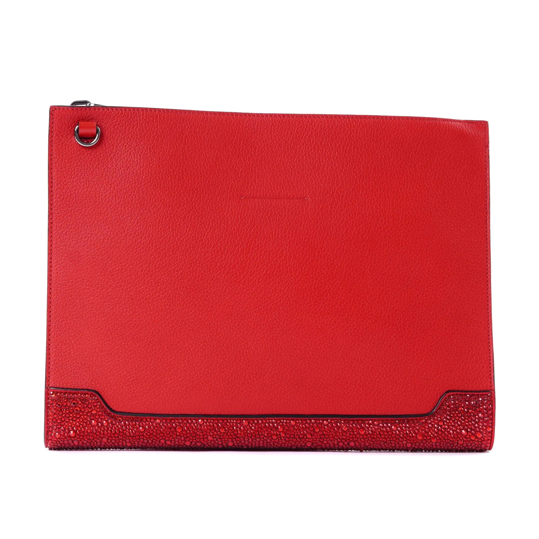 Skypouch Red Strass Christian Louboutin